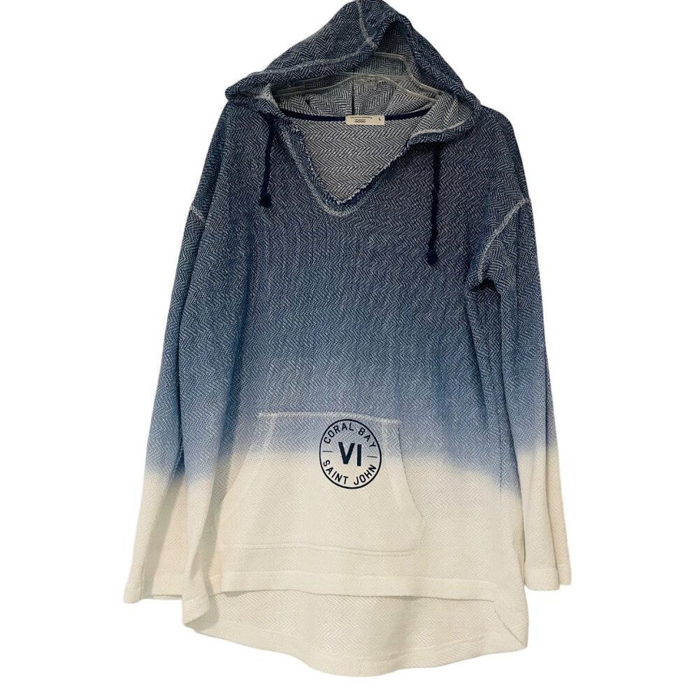 Coral Bay Ocean Drive Hooded Sweater L Gradient With Front Pocket - Picture 2 of 8